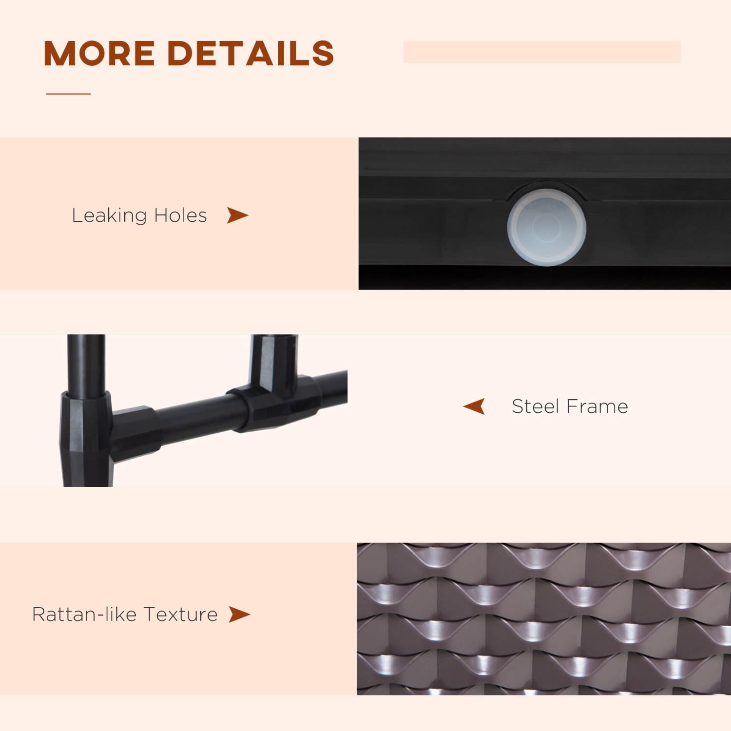 Outsunny 8ft Garden Arch with Two Planters Outdoor Steel Trellis Arbor for Climbing Plants, Weddings, Party, Brown, Black