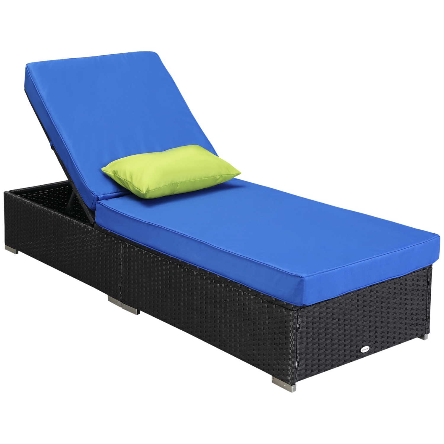 chaise lounge outdoor blue