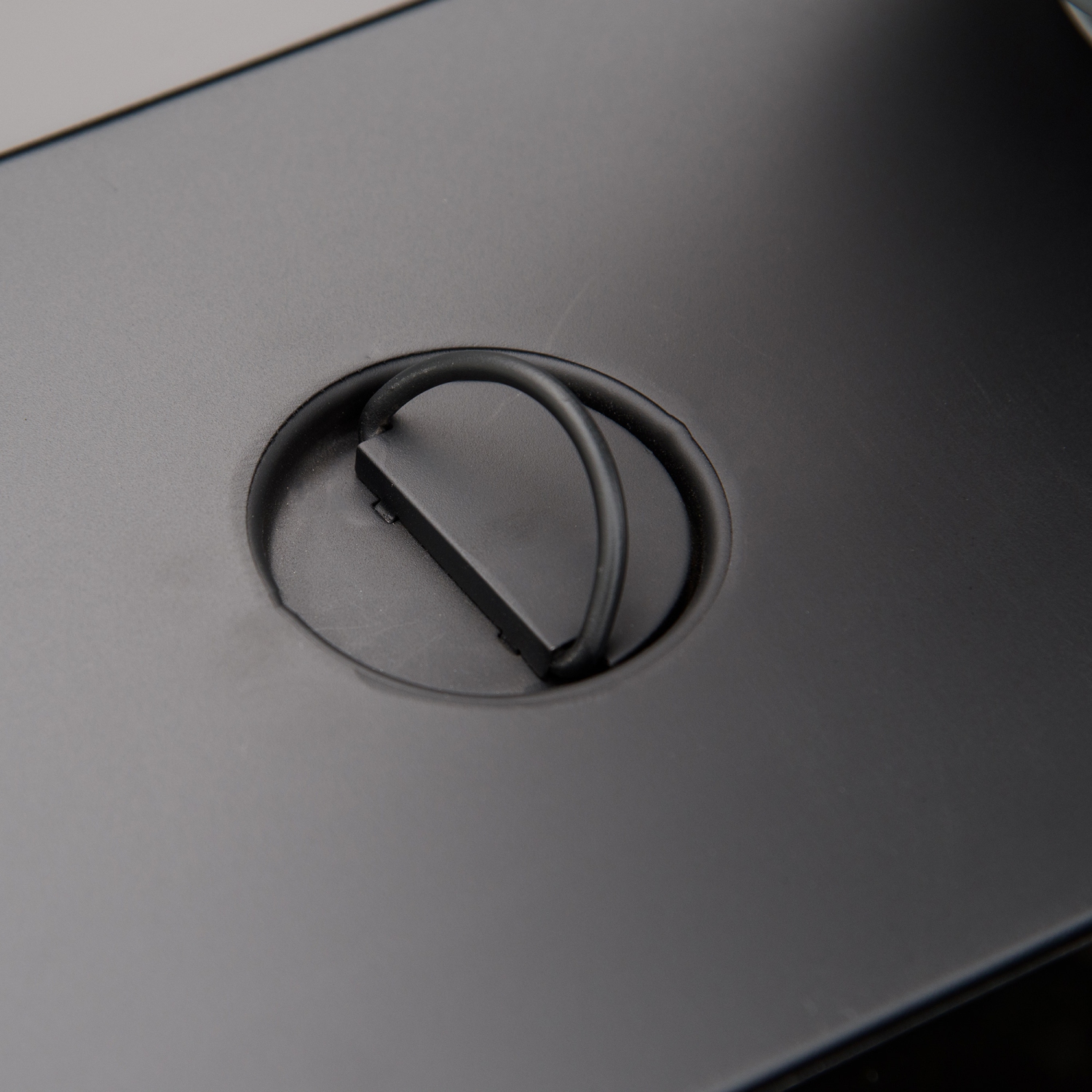 Table foyer extérieur au propane de 43 po Outsunny, foyer en osier à allumage pulsé 50 000 BTU avec pare-vent en verre, pierre en