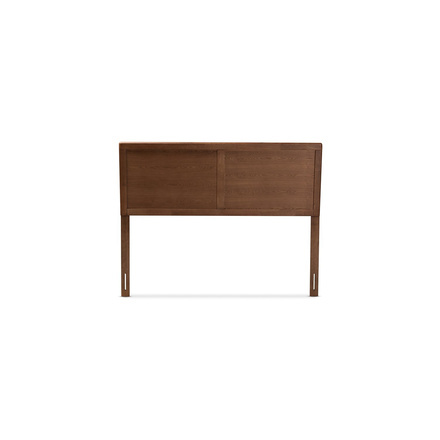 Baxton Studio Raya Mid-Century Wood Queen Headboard in Walnut Brown