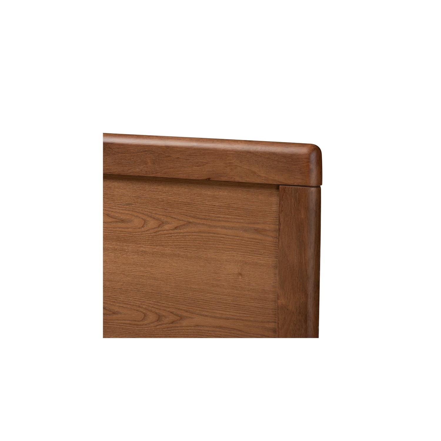 Baxton Studio Raya Mid-Century Wood Queen Headboard in Walnut Brown