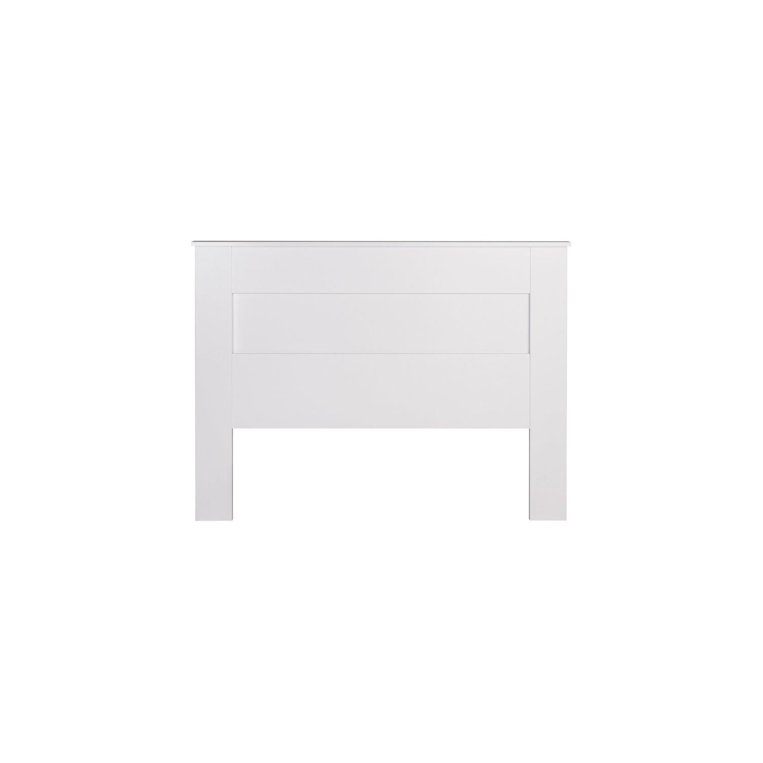 Wright Home Traditional Queen Flat Panel Wood Headboard in White