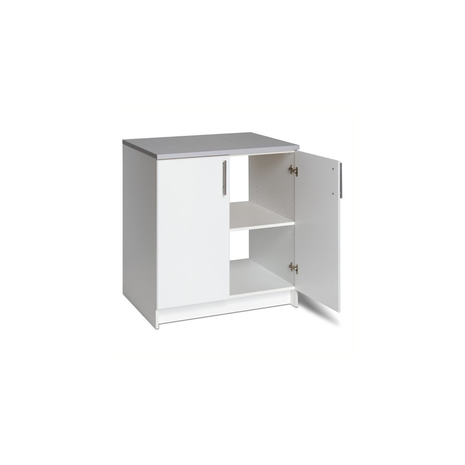 Armoire de rangement contemporaine avec base en bois Wright Home, blanc