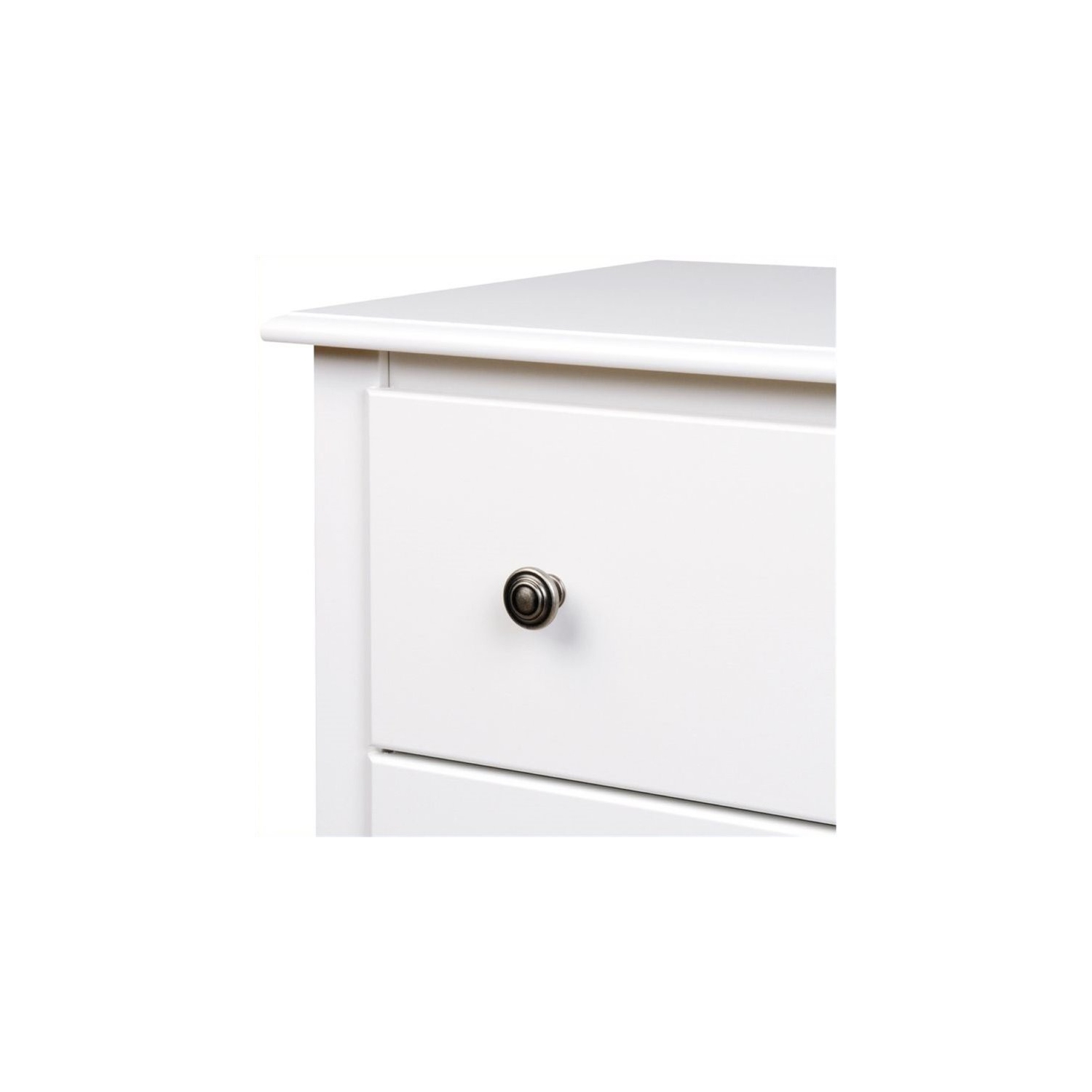 Wright Home Traditional Wood 6 Drawer Dresser in White