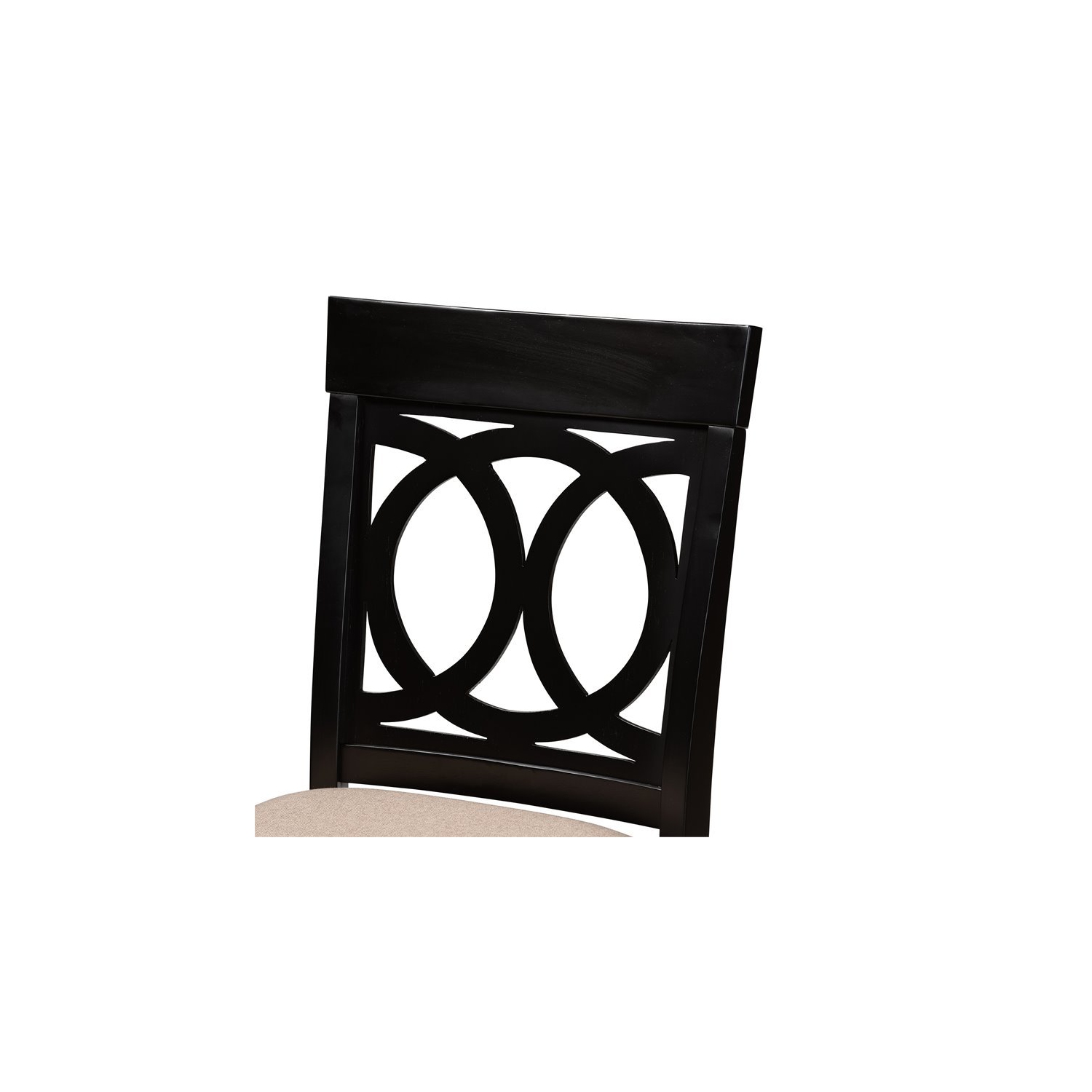 Bowery Hill Sand Upholstered Espresso Wood 5-piece Pub Set