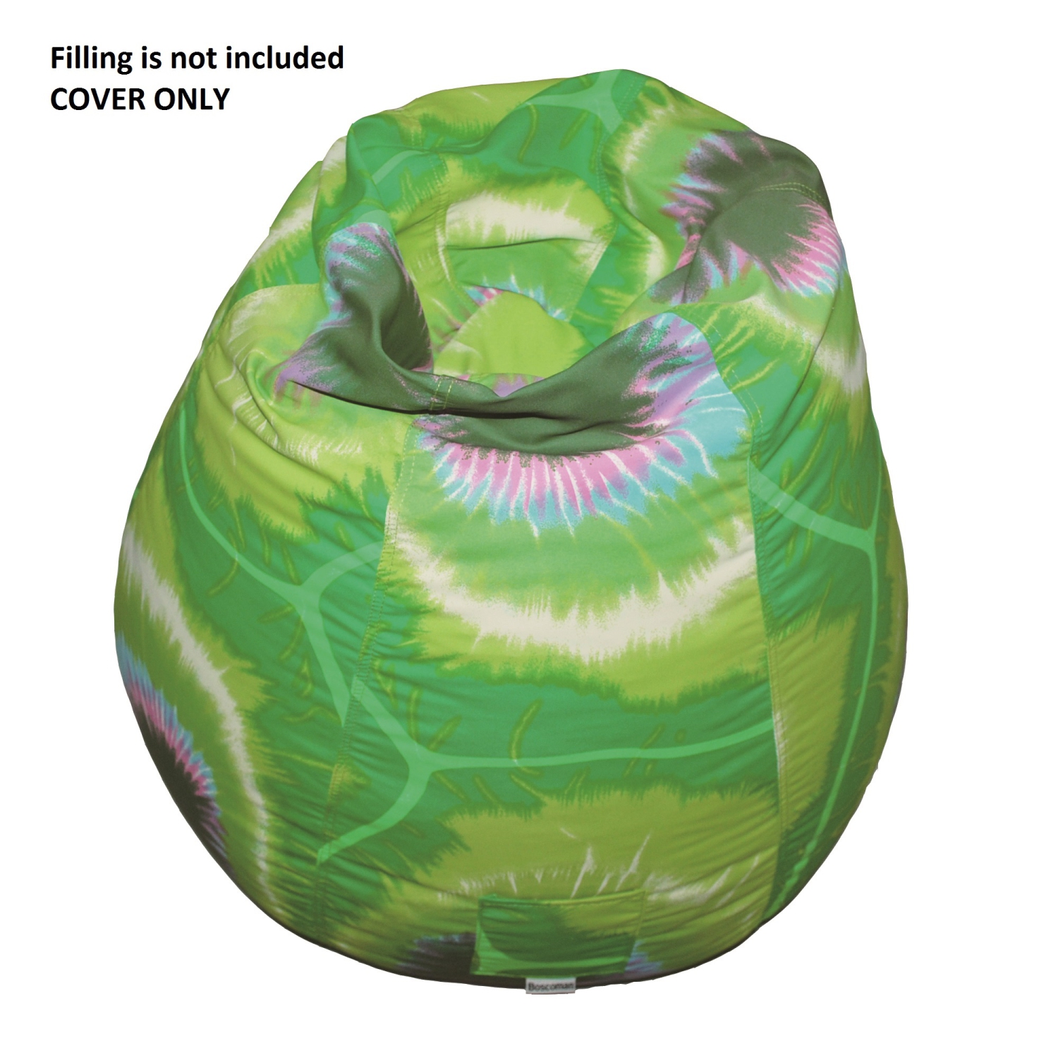 Boscoman - Tie-dye Pearshape Beanbag Chair - Lime Green COVER ONLY - 96112801