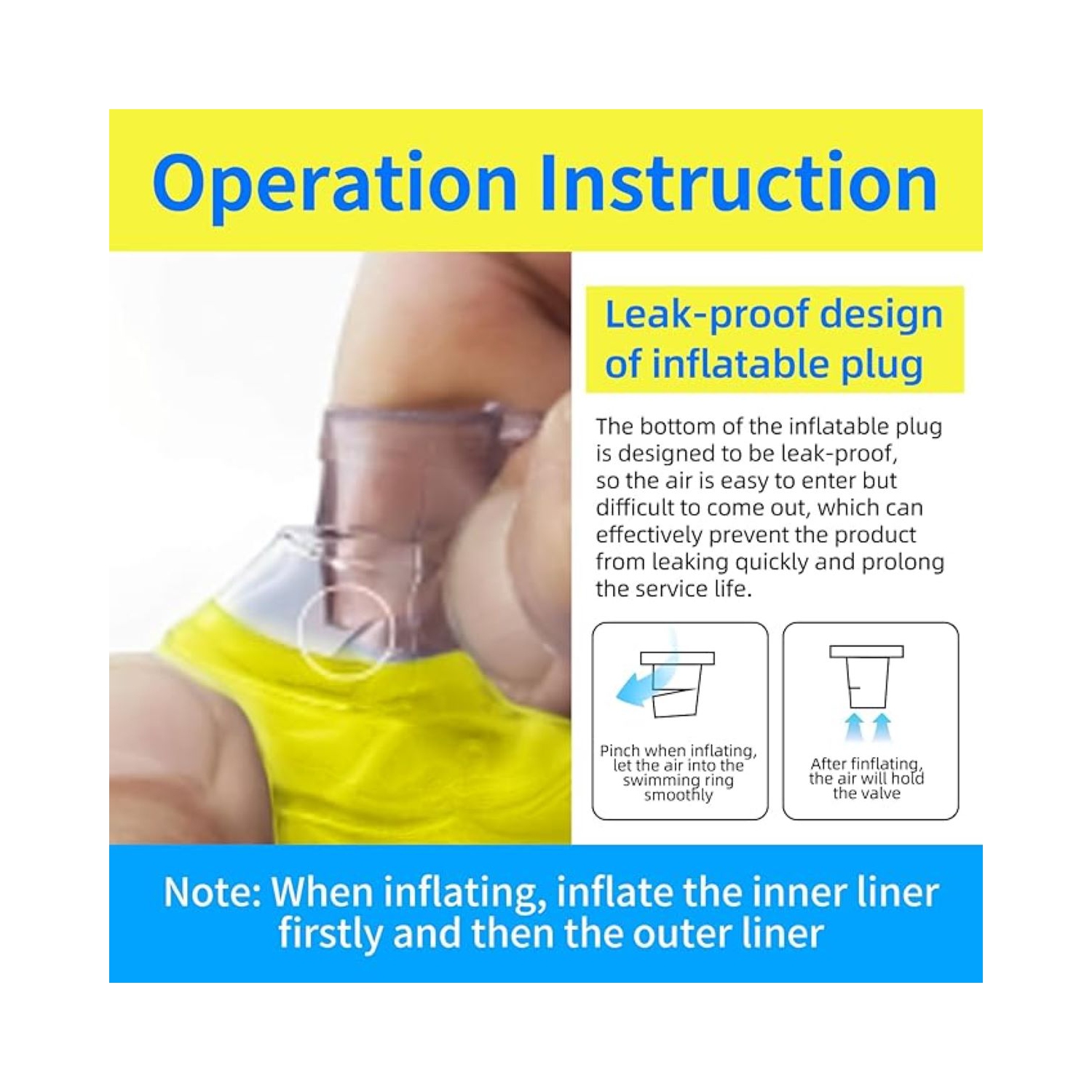 Veste de piscine gonflable de 16 po Honey Bee - 2-6 ans