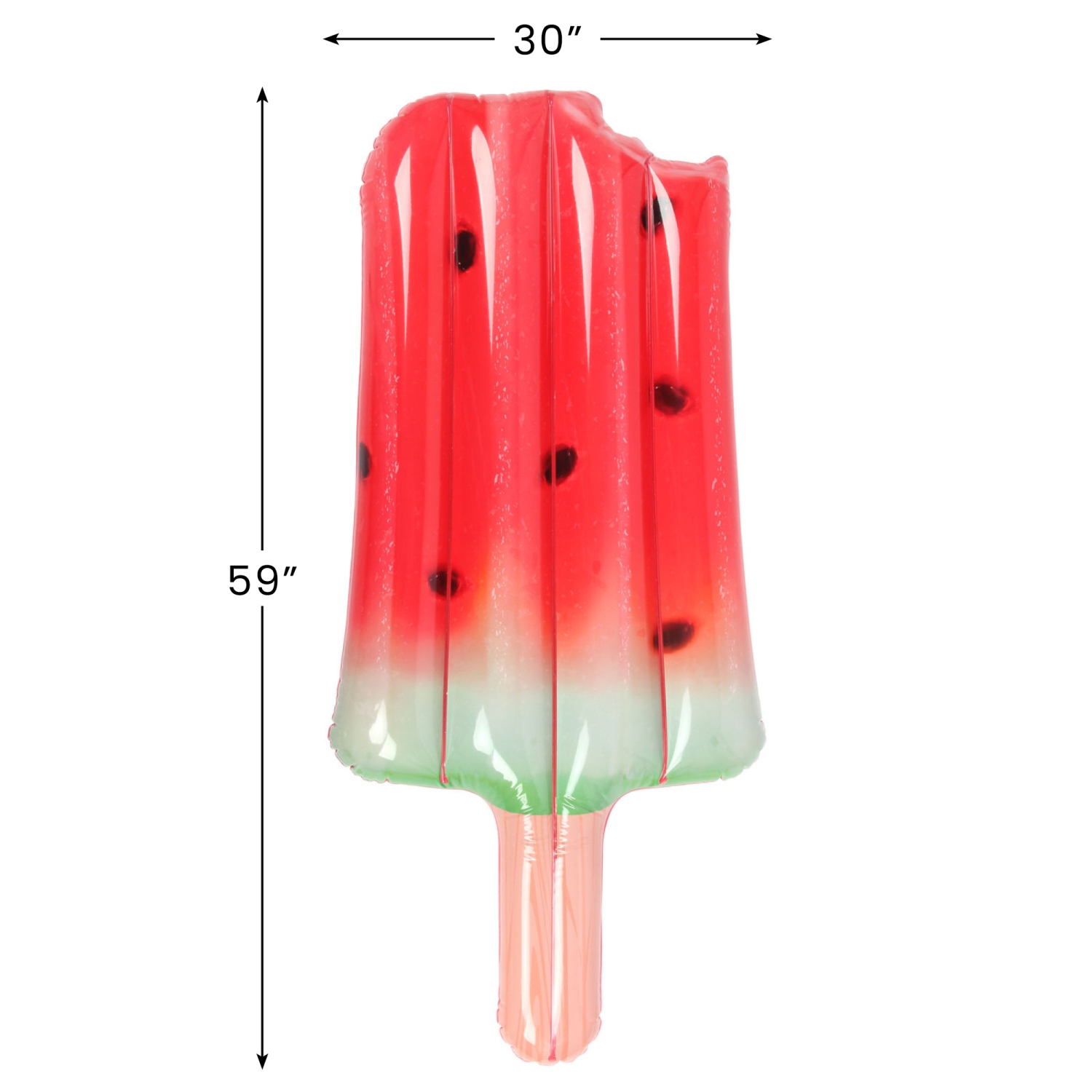 59" Bitten Watermelon Popsicle Inflatable Swimming Pool Float