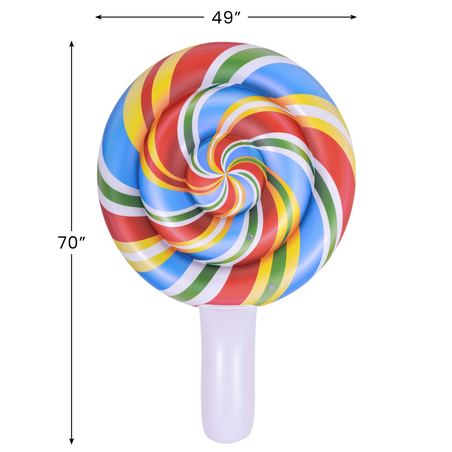 70" Multi-Color Jumbo Lollipop Pool Float