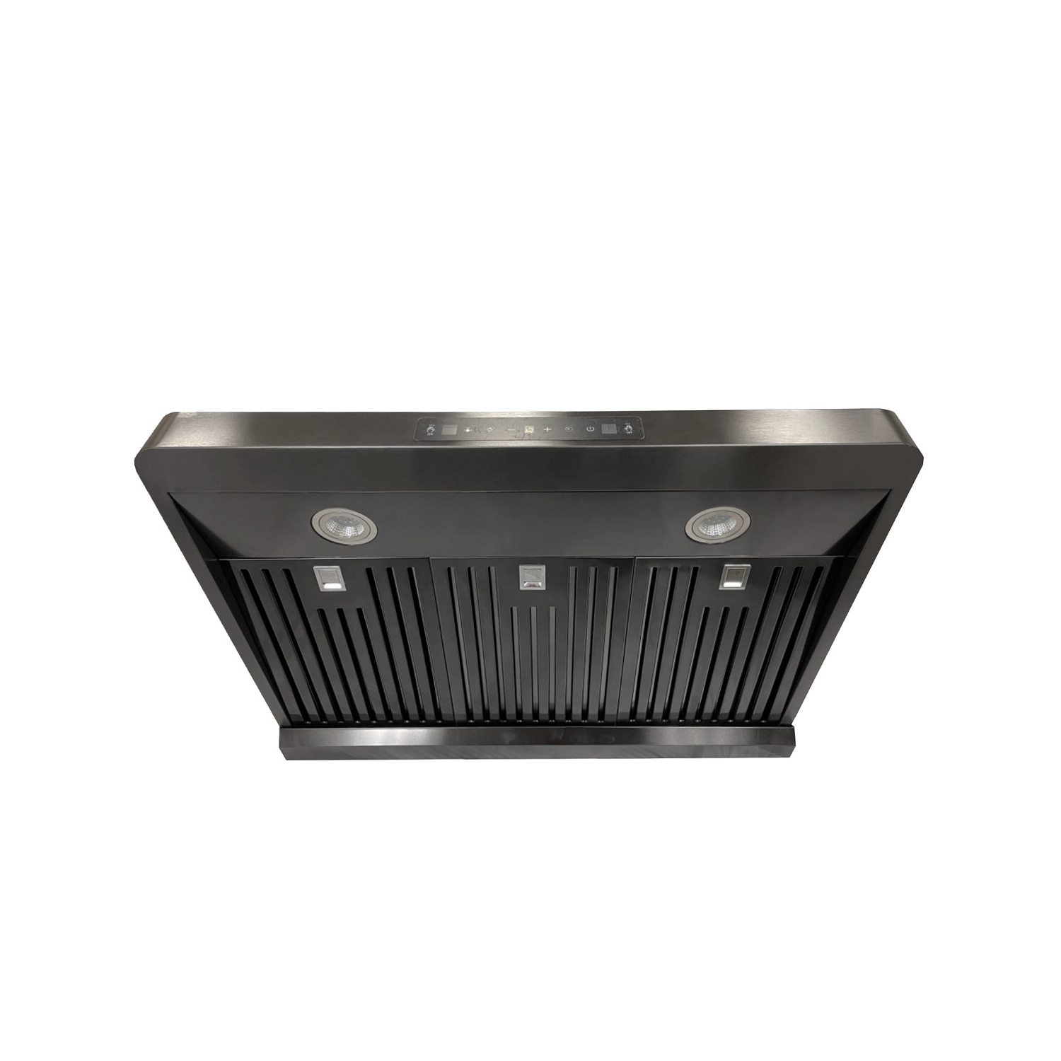 Crown 30" 800 CFM Black Stainless Steel Gesture Control Under Mount Range Hood PRO-BF15BS