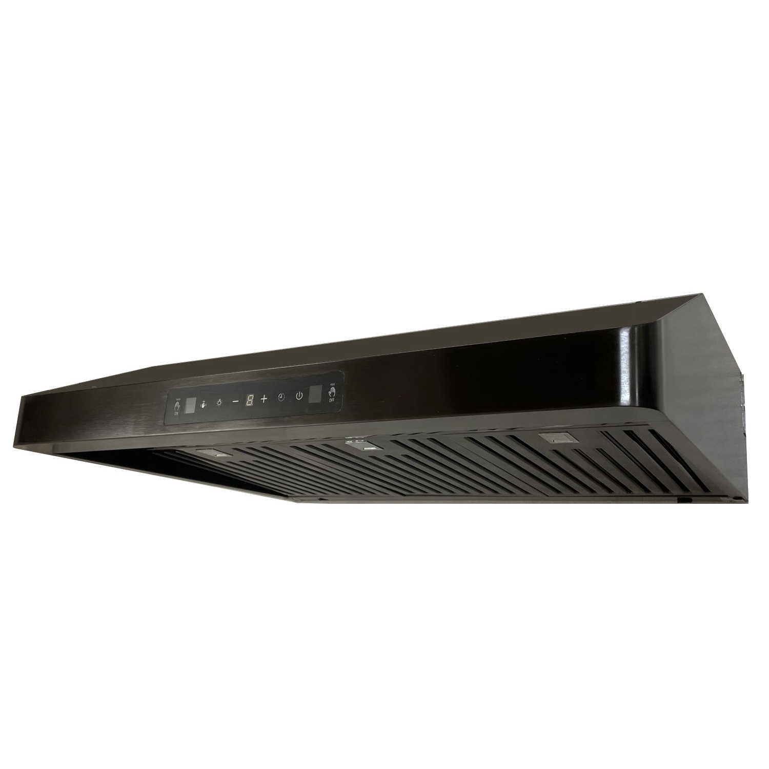 Crown 30" 800 CFM Black Stainless Steel Gesture Control Under Mount Range Hood PRO-BF15BS