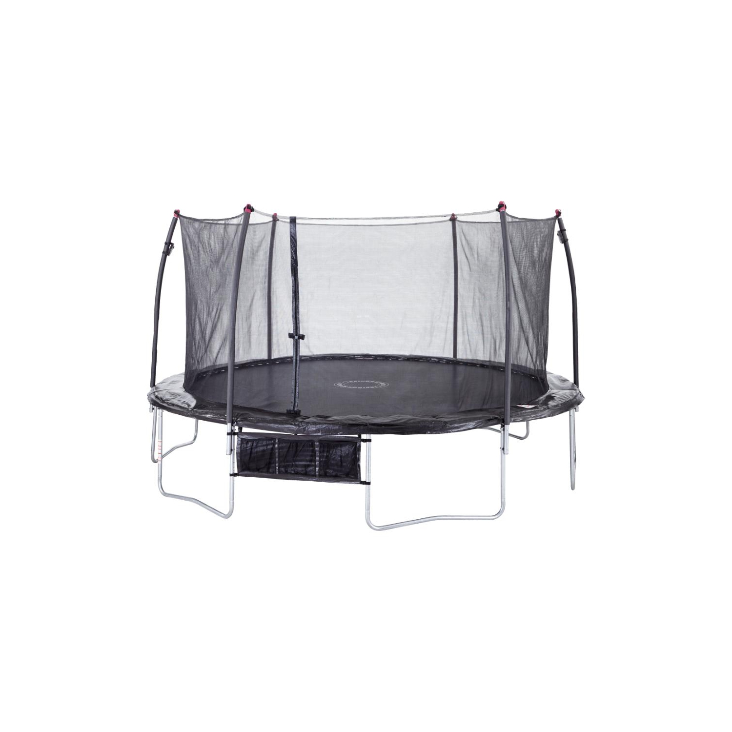 Trampoline ovale avec filet et cible, 17 pi
