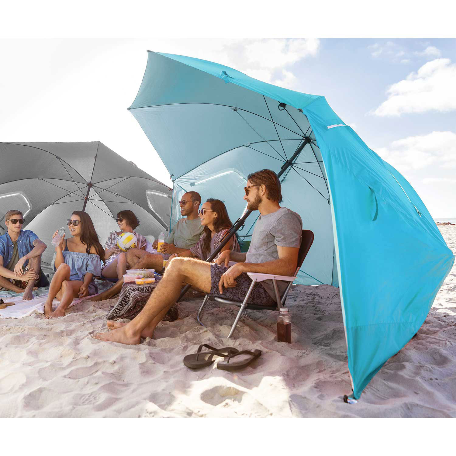 Sport-Brella Premiere UPF 50+ Umbrella Shelter - 9 ft. - Aqua