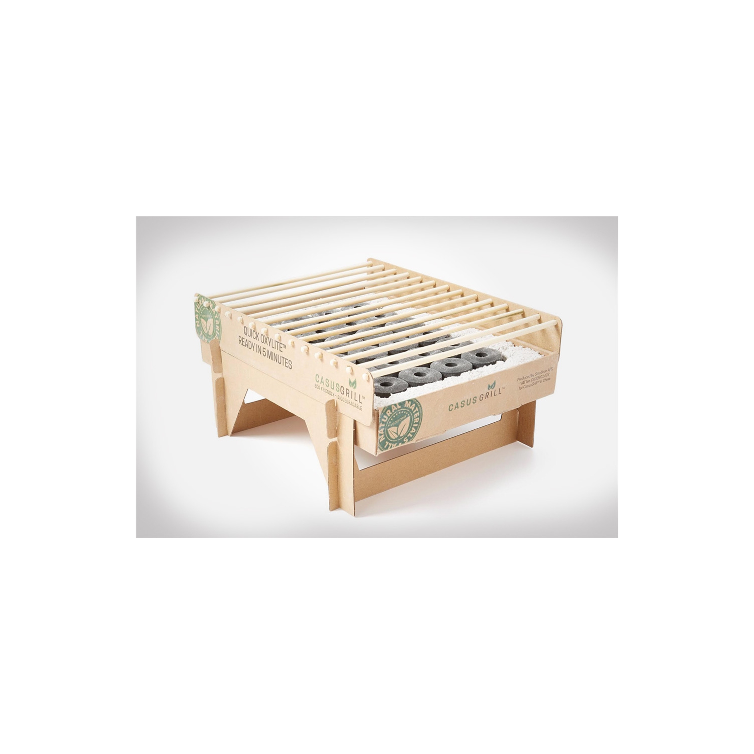 CasusGrill The Sustainable One Time Use Portable Grill