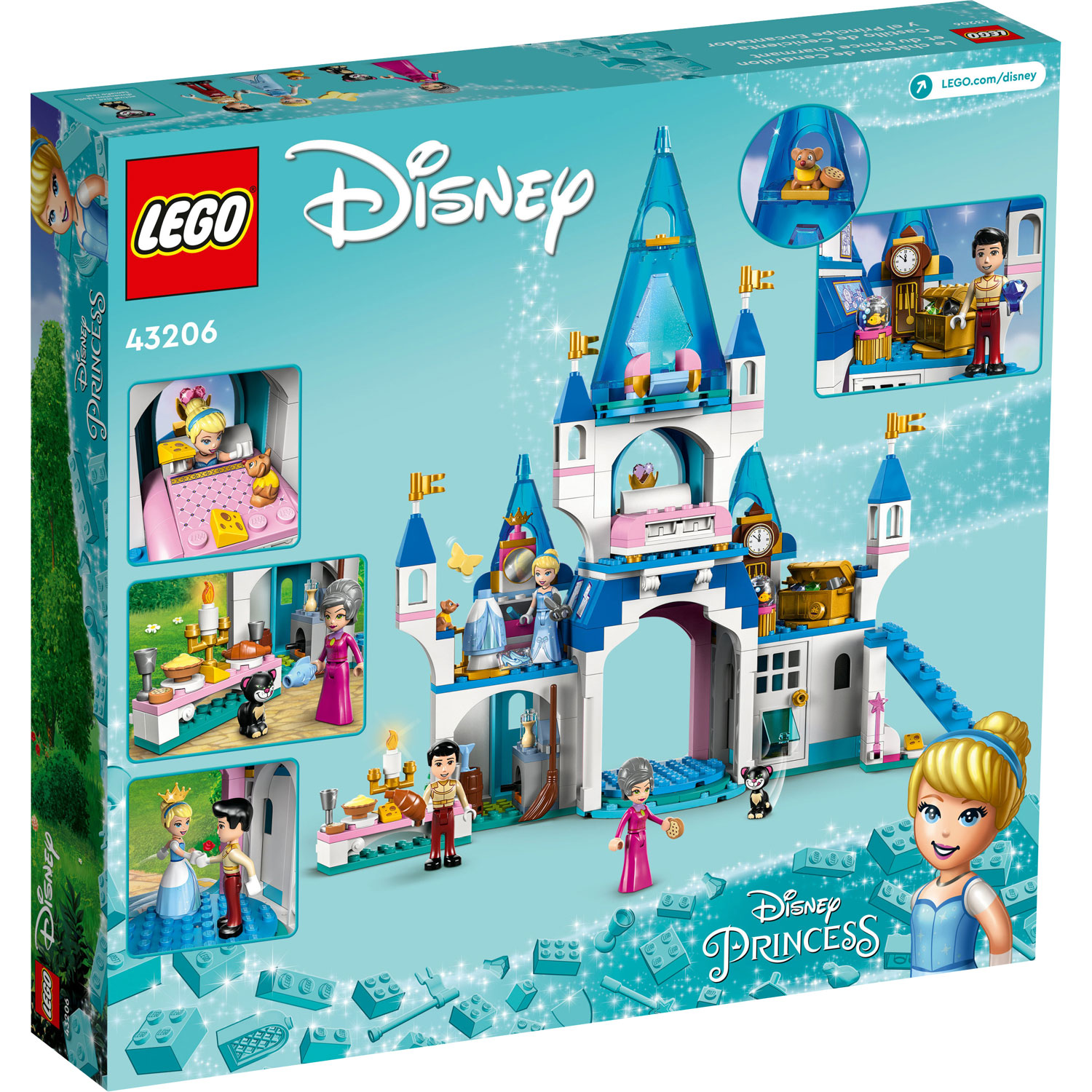 LEGO Disney Princess : Le château de Cendrillon et du Prince charmant - 365 pièces