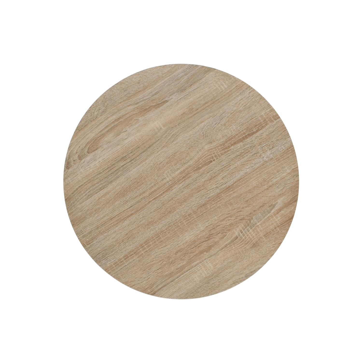 vidaXL Bistro Table MDF and Steel Round 23.6"x29.5" Oak Color