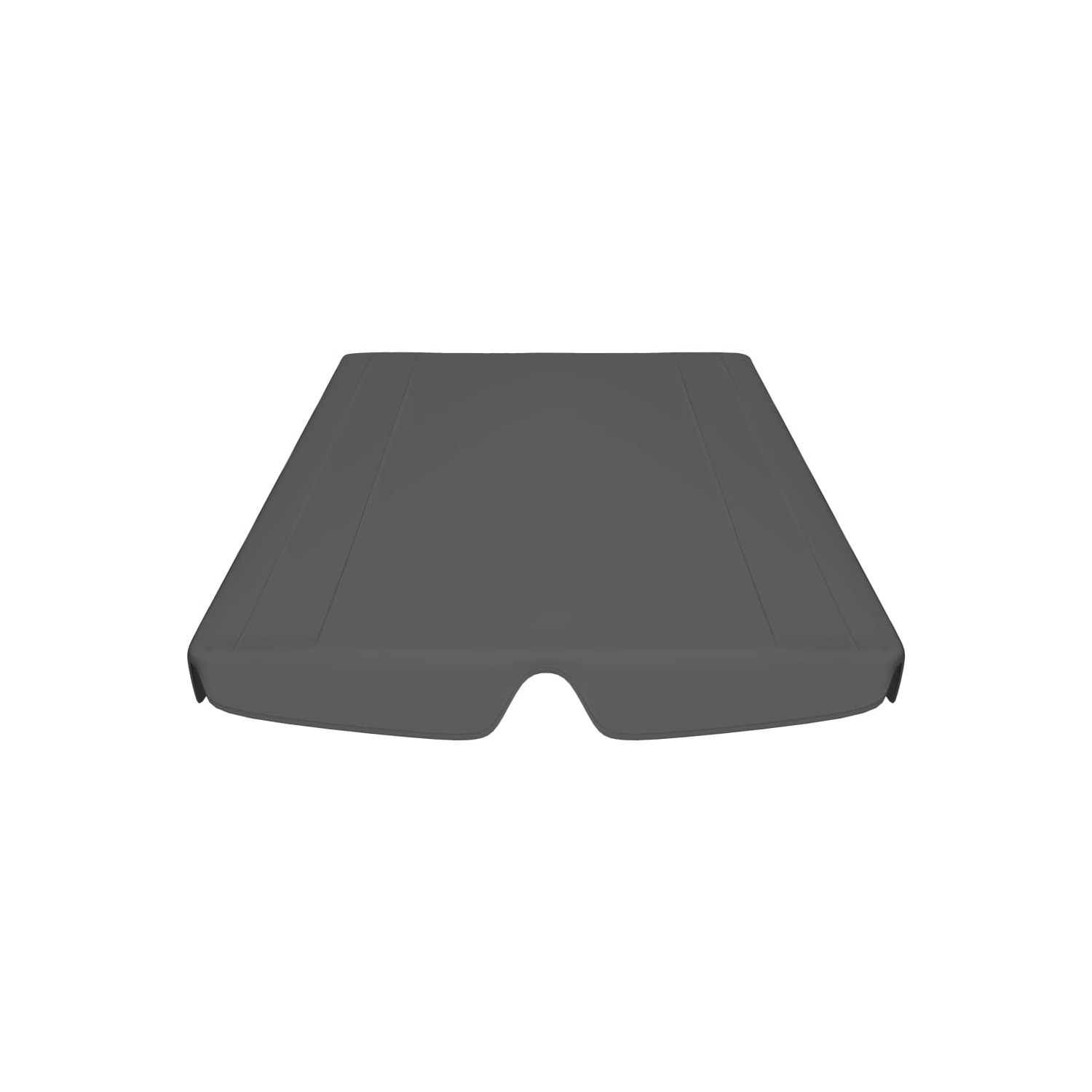 Auvent de rechange pour balancelle de jardin VidaXL Anthracite, 74 po/66.1 po x 43,3 po/57.1 po