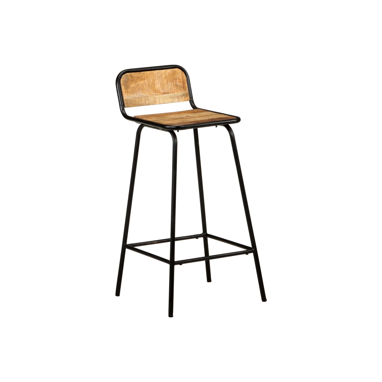 vidaXL Bar Chairs 4 pcs Solid Mango Wood