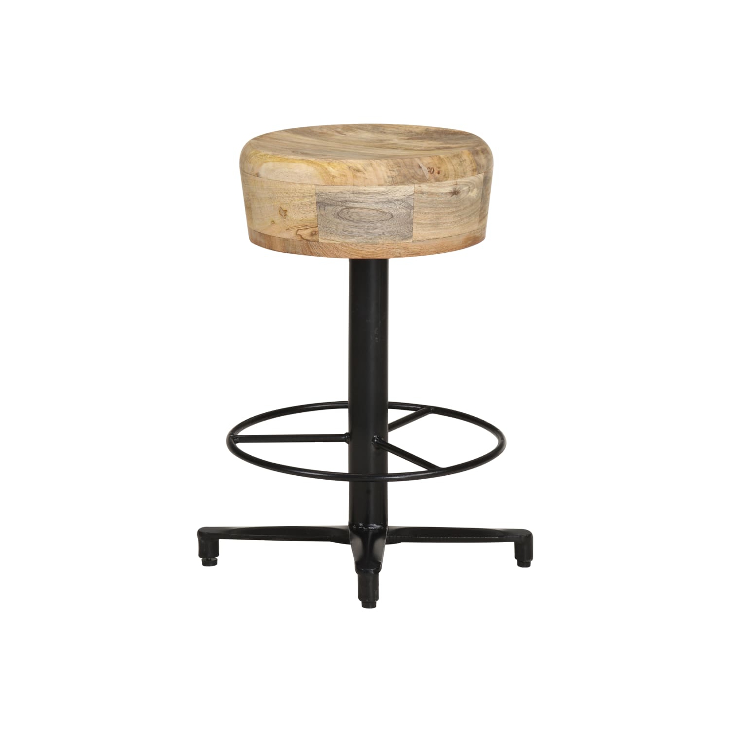 vidaXL Bar Stools 2 pcs 20.5" Solid Mango Wood