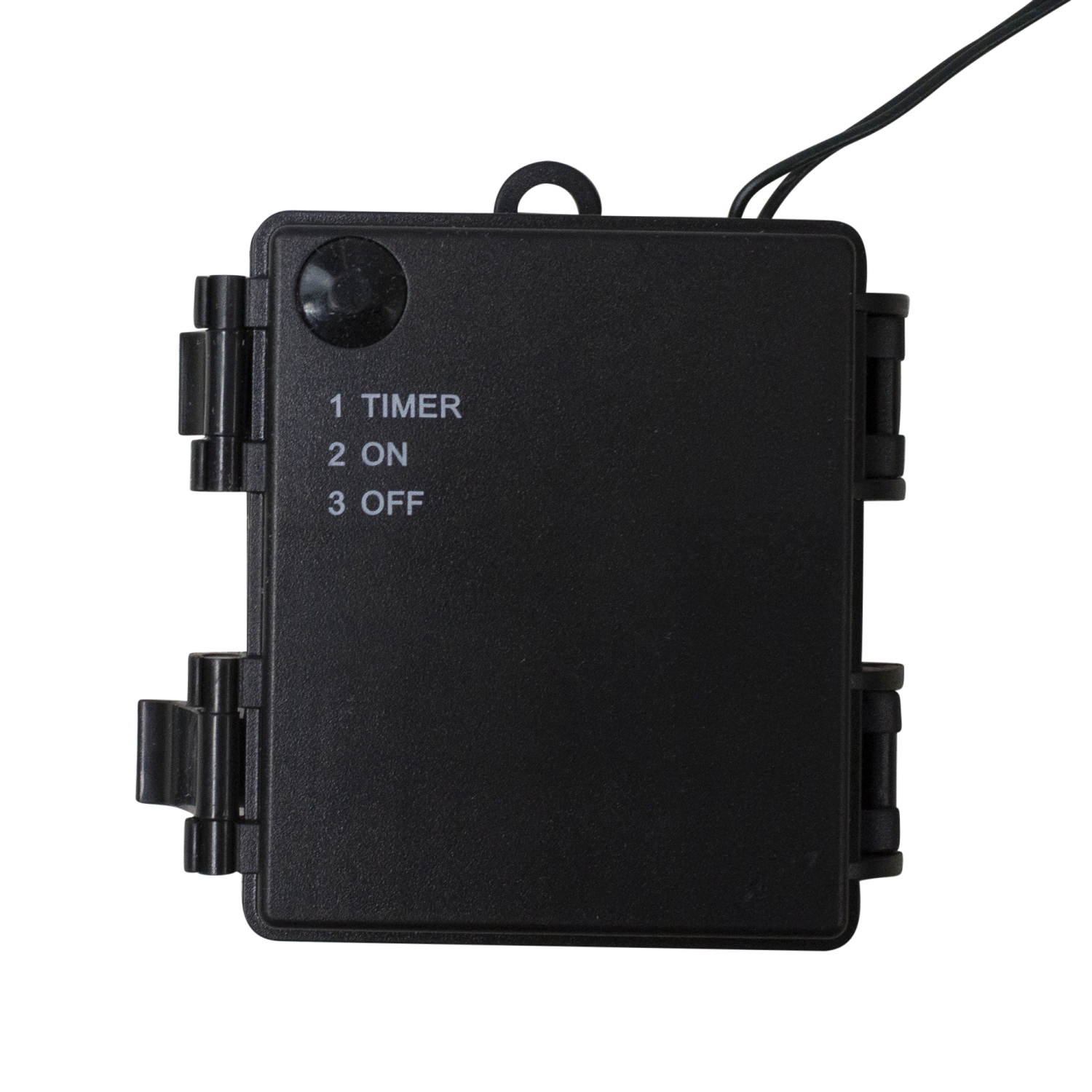 Pre-Lit LED Canadian Pine Artificial Christmas Wreath with Timer - 24-Inch, Multi Lights