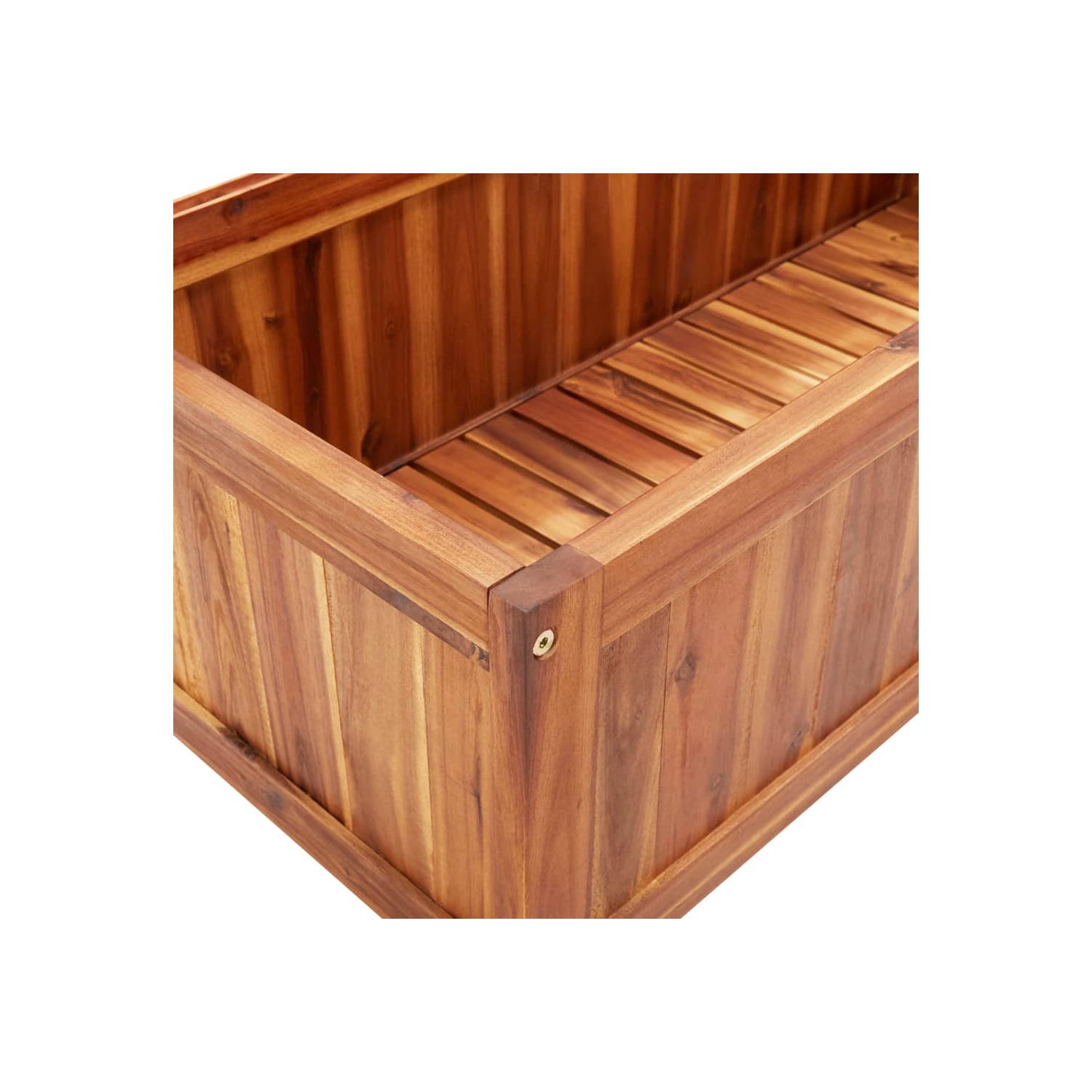 vidaXL Raised Bed with Trellis 33.5"x15"x59.1" Solid Acacia Wood