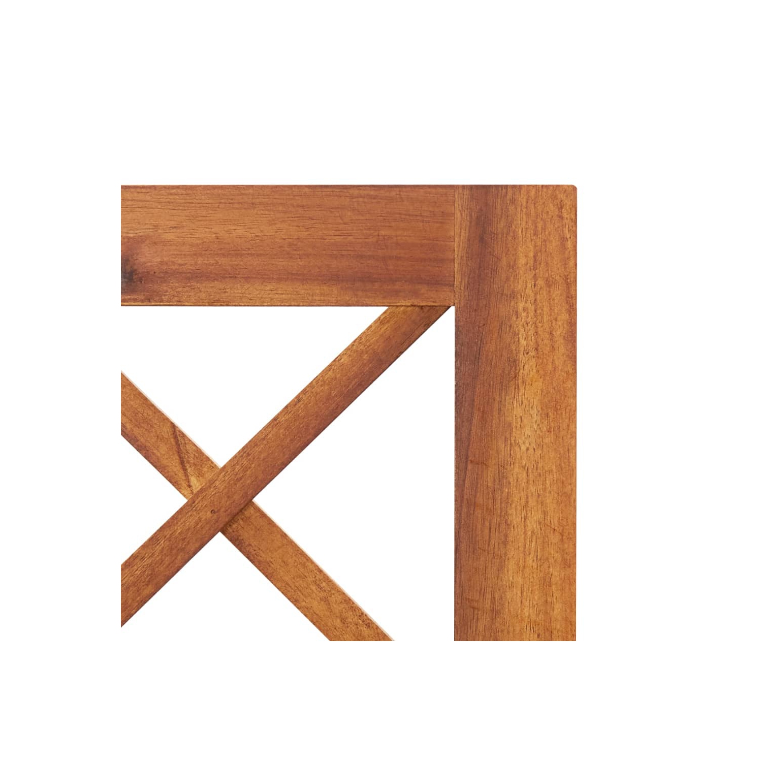 vidaXL Raised Bed with Trellis 33.5"x15"x59.1" Solid Acacia Wood