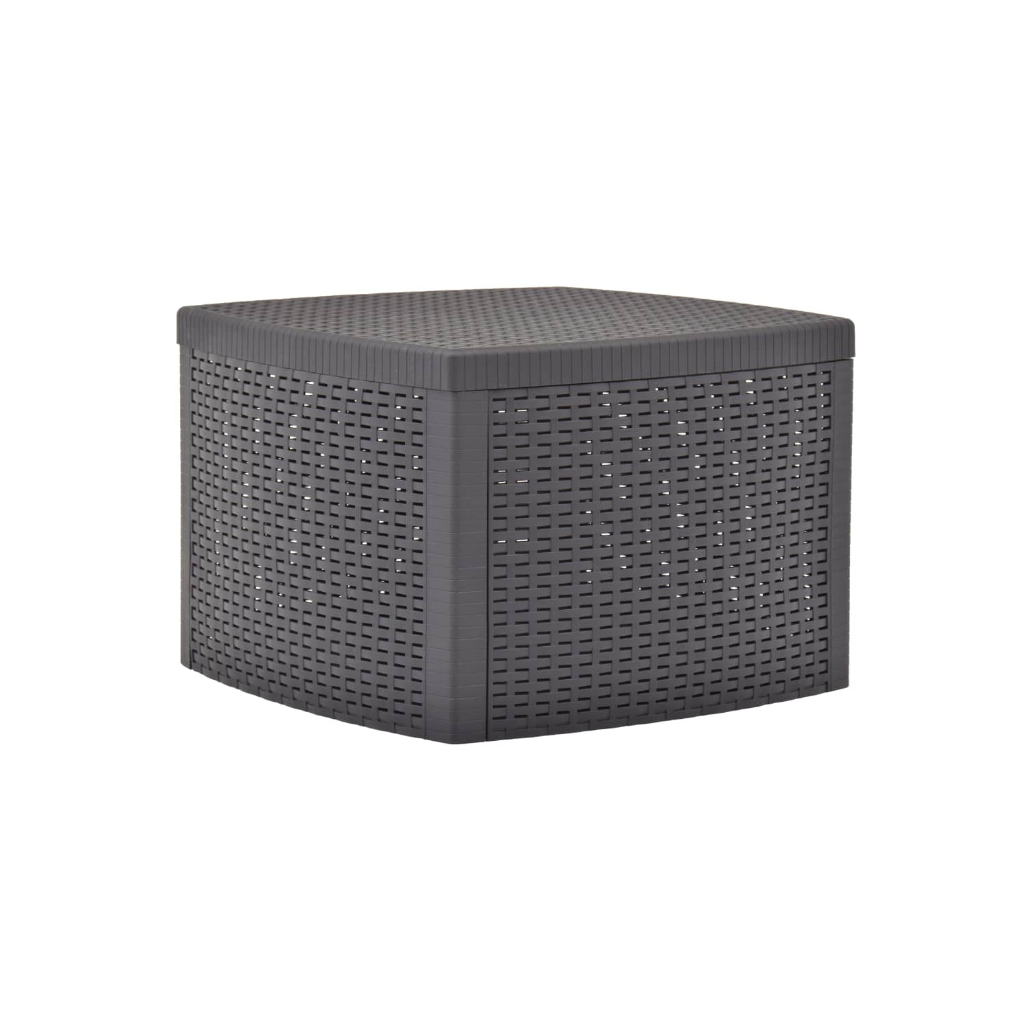 Table d'appoint en plastique moka 21,3 x x21,3 x x14,4 po de vidaXL