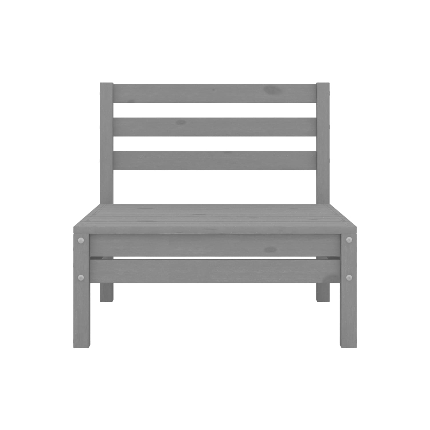 vidaXL 4 Piece Patio Lounge Set Solid Pinewood Gray