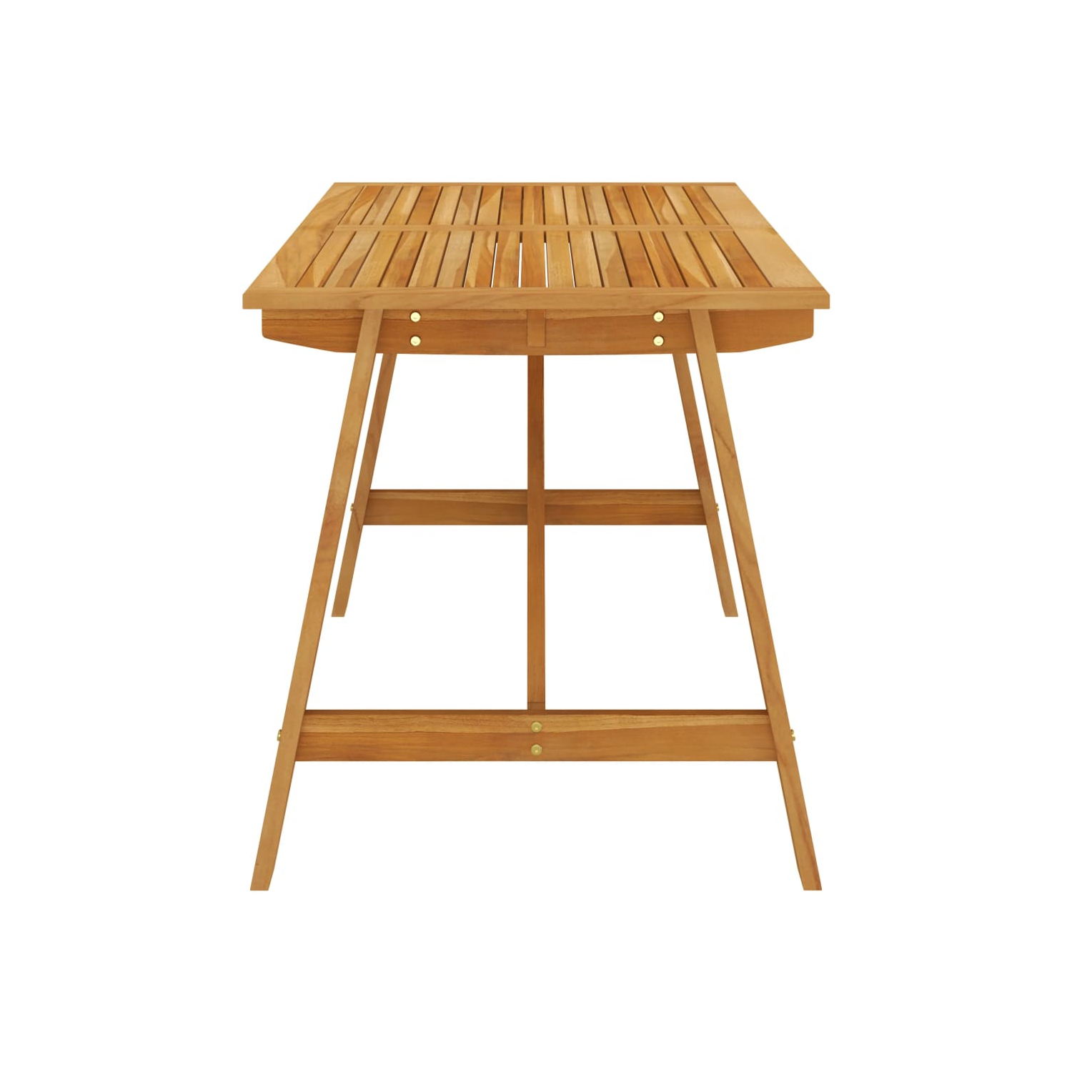 Table de salle à manger en acacia massif de 55.1 x 27,6 x 28,9 po de VidaXL