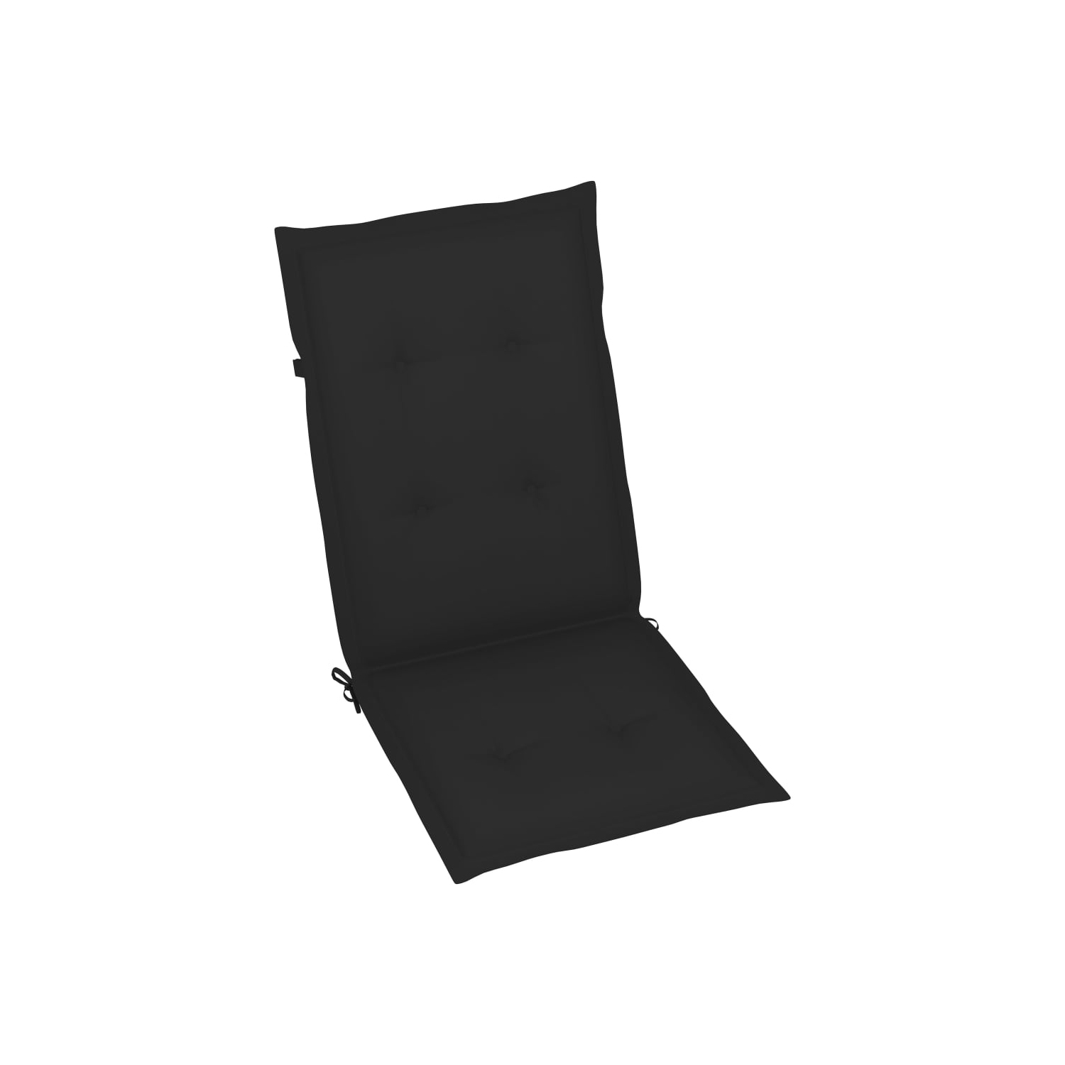 vidaXL Garden Chair Cushions 4 pcs Black 47.2"x19.7"x1.2"