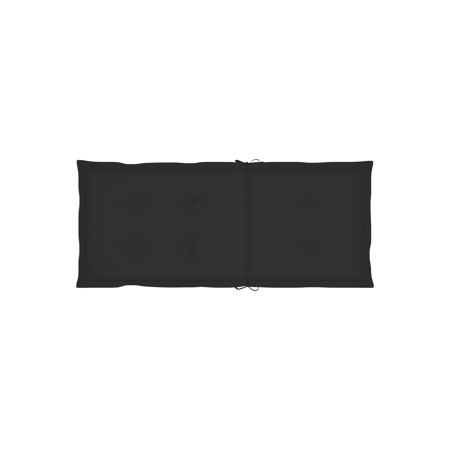 vidaXL Garden Chair Cushions 4 pcs Black 47.2"x19.7"x1.2"