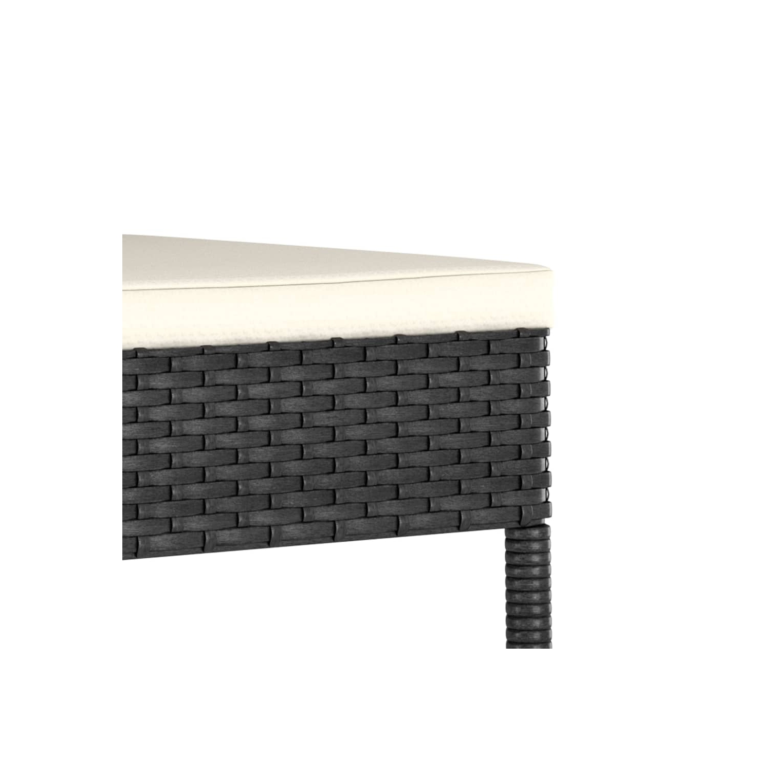 vidaXL Patio Dining Chairs 2 pcs Poly Rattan Black