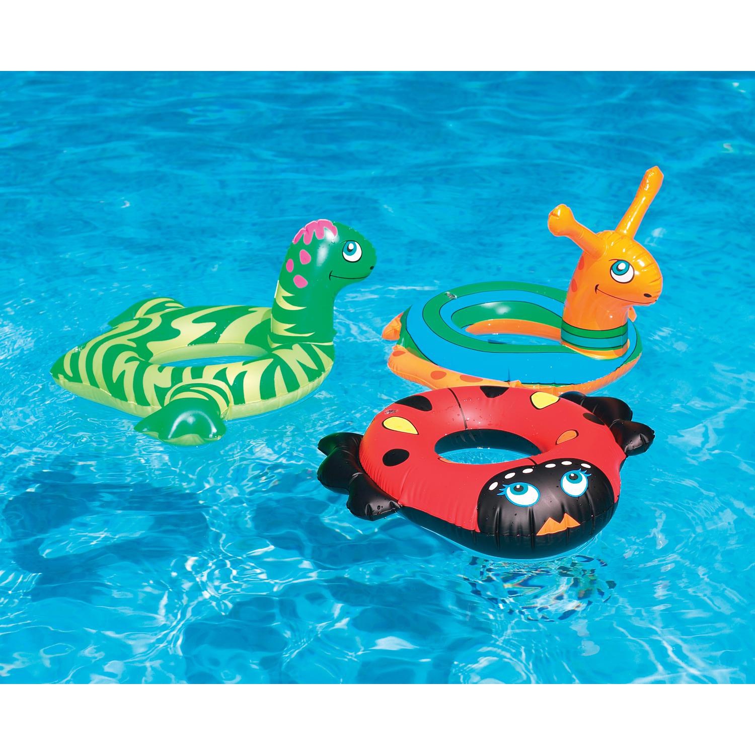 24" Inflatable Green and Yellow Dinosaur Swim Ring Tube Pool Float