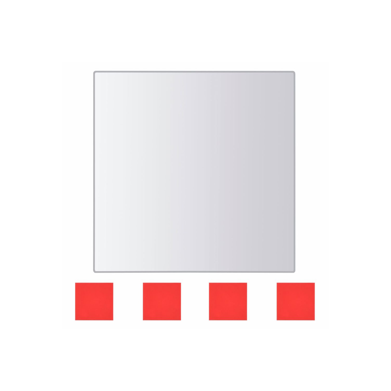 vidaXL Eight Piece Mirror Tiles Multi-Shape Glass