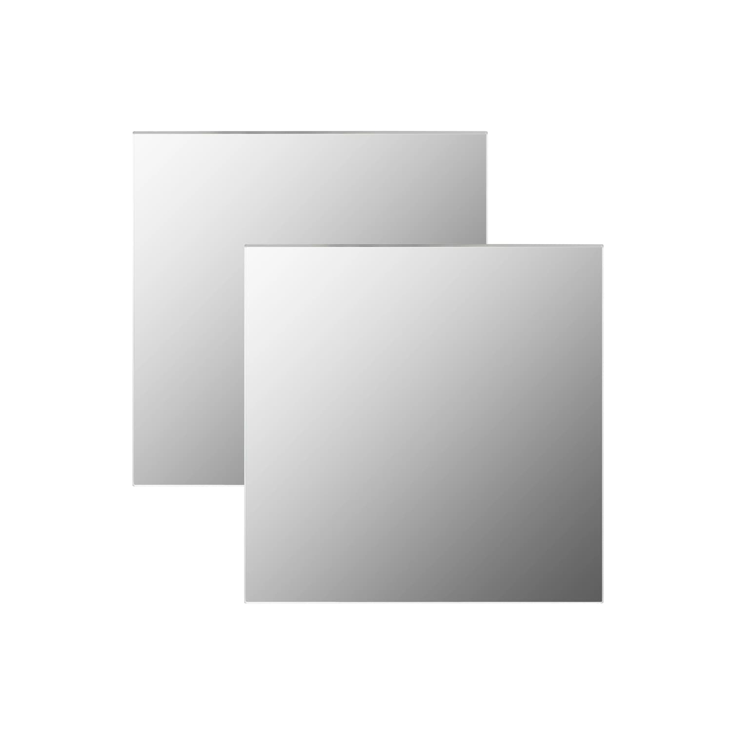 vidaXL Wall Mirrors 2 pcs 19.7"x19.7" Square Glass