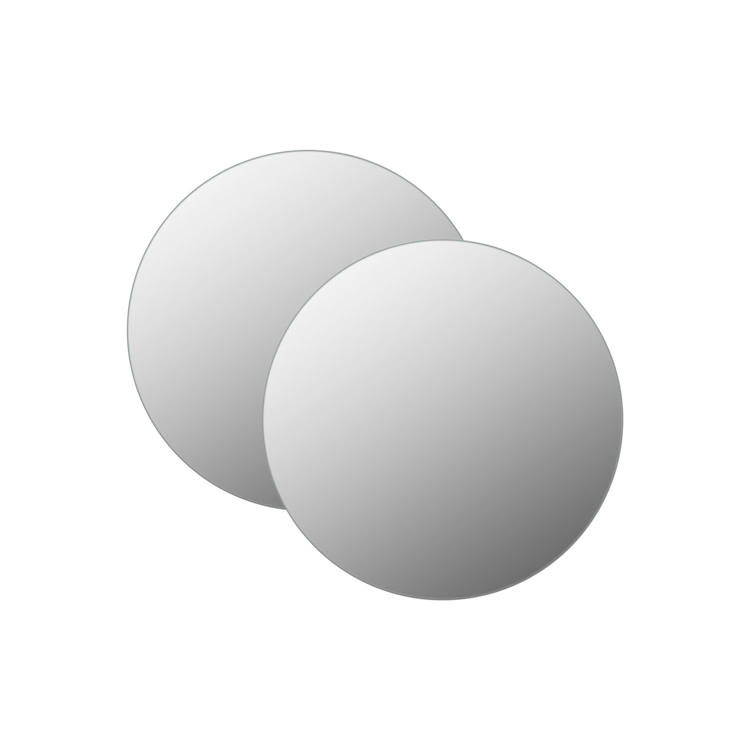 vidaXL Wall Mirrors 2 pcs 15.8" Round Glass