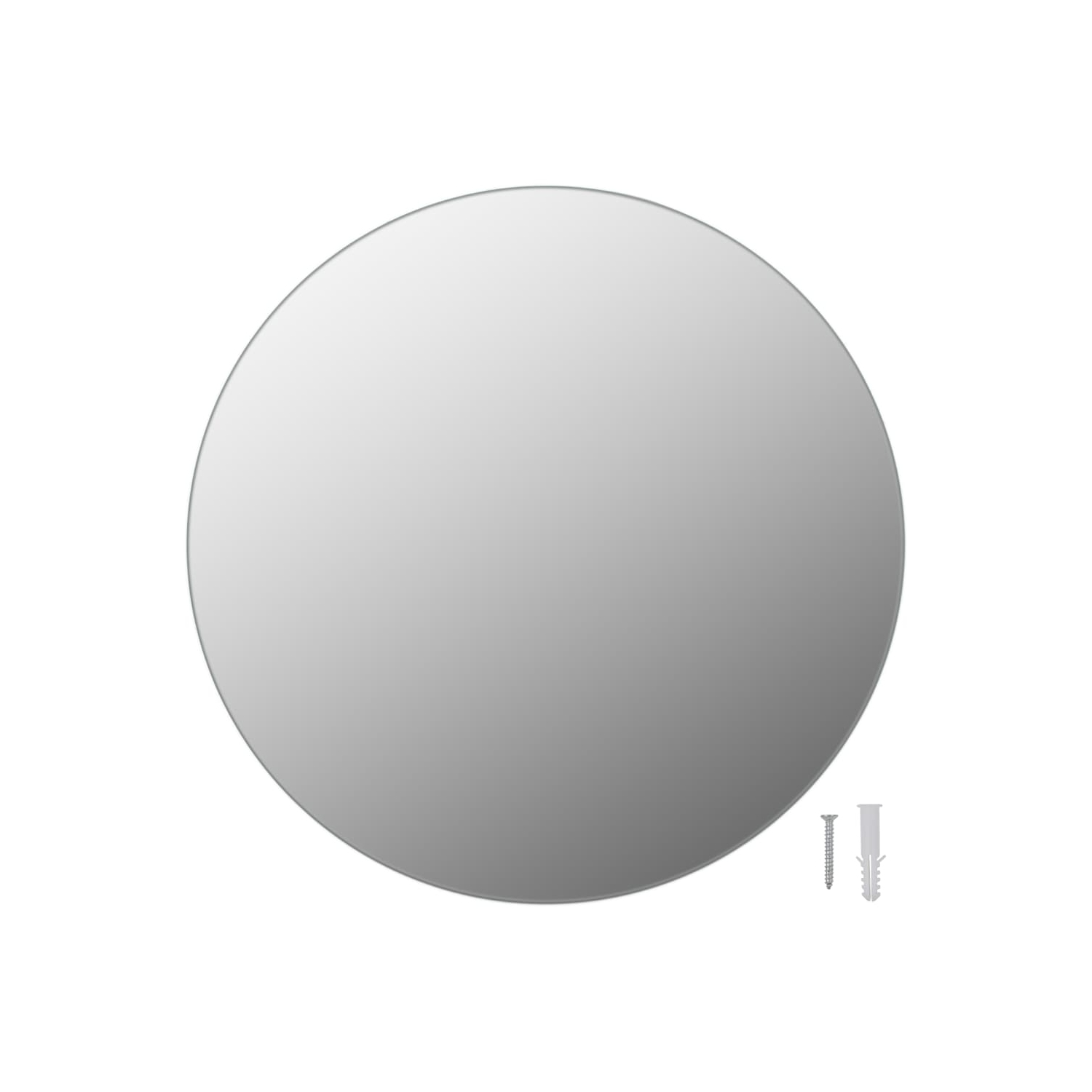 vidaXL Wall Mirrors 2 pcs 15.8" Round Glass