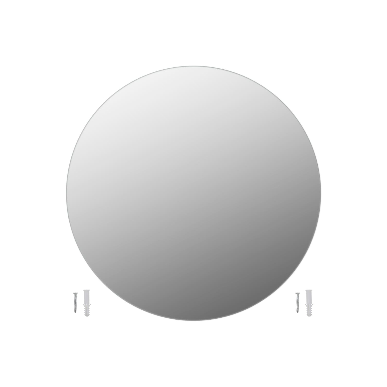 vidaXL Wall Mirror 23.6" Round Glass