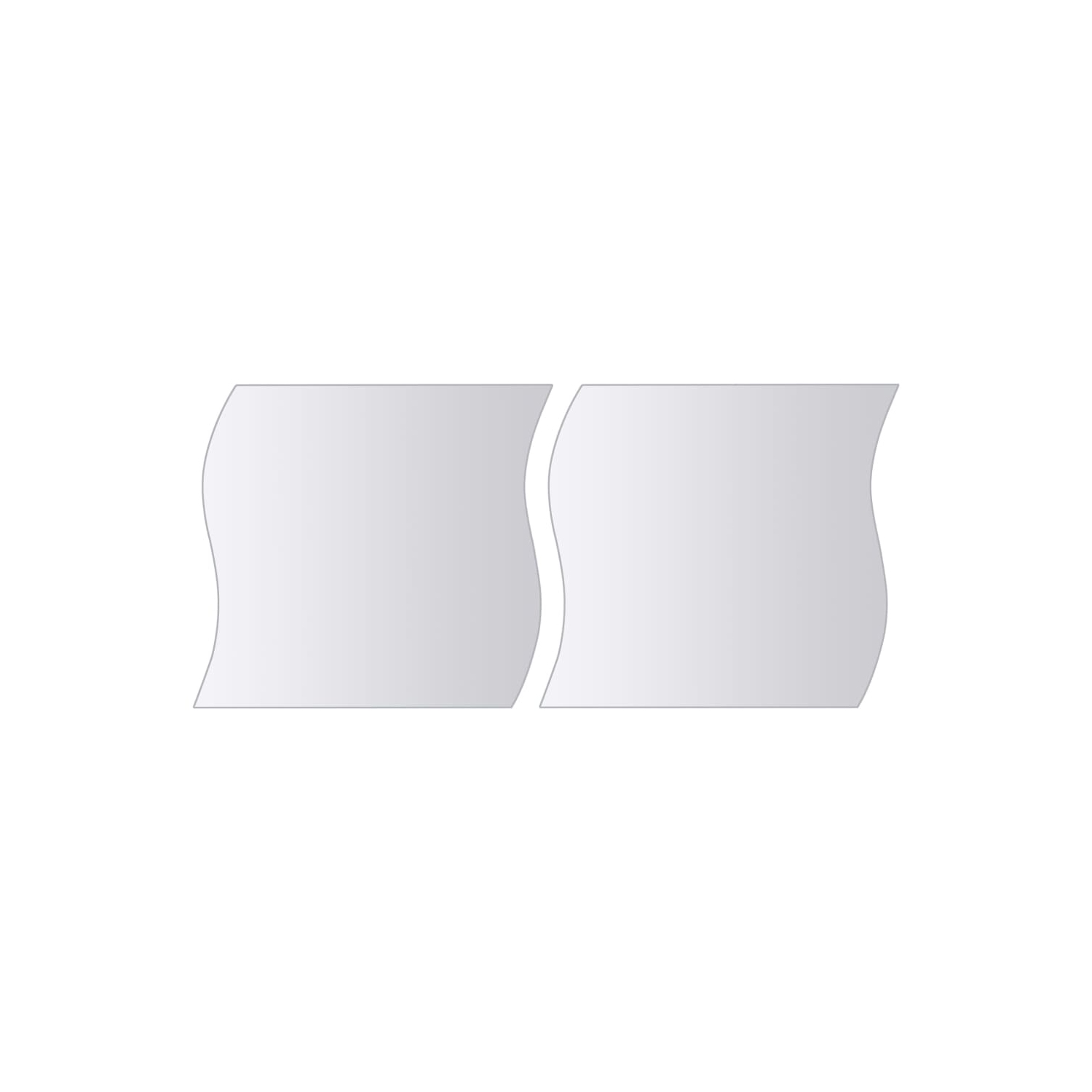 vidaXL 16 Piece Mirror Tiles Multi-Shape Glass