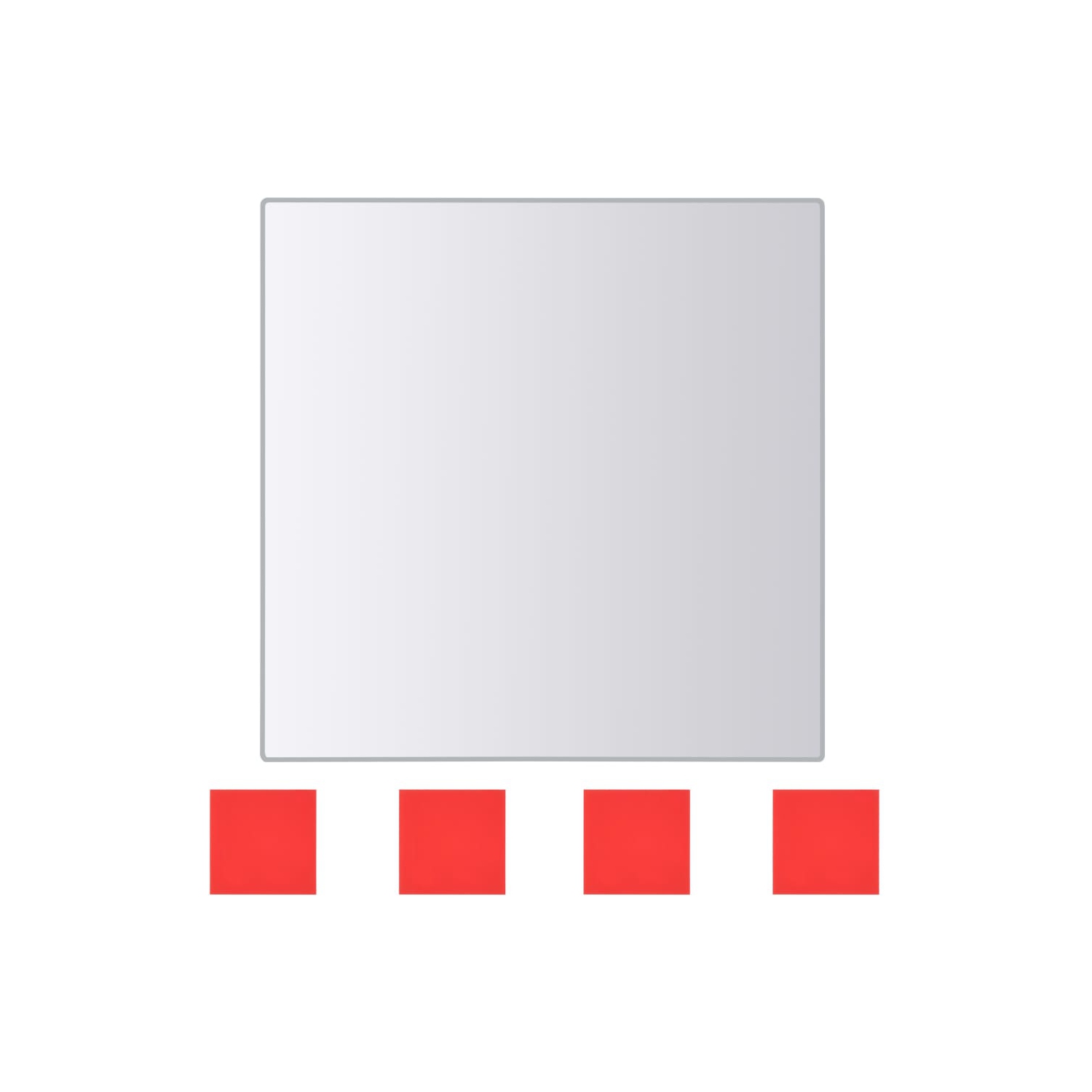 vidaXL 16 Piece Mirror Tiles Multi-Shape Glass