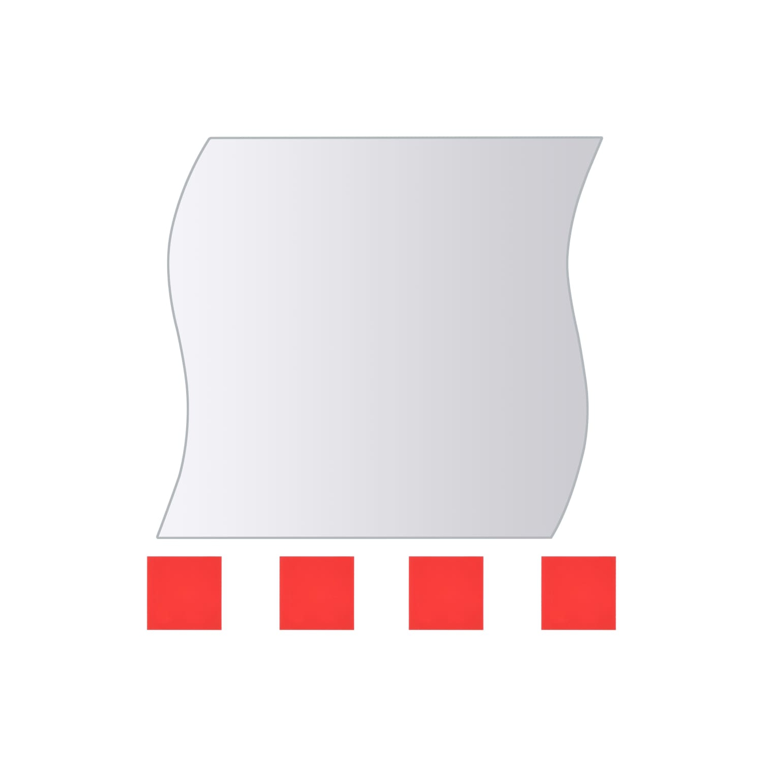 vidaXL 16 Piece Mirror Tiles Multi-Shape Glass