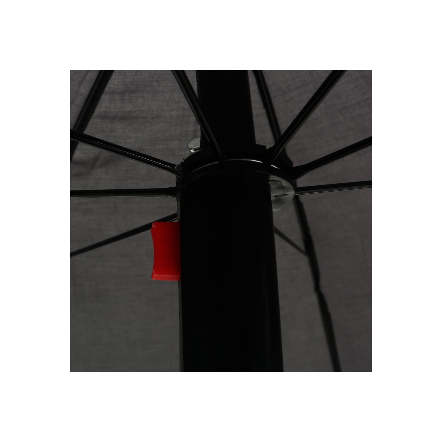 vidaXL Patio Lounge Bed with Umbrella Poly Rattan Gray