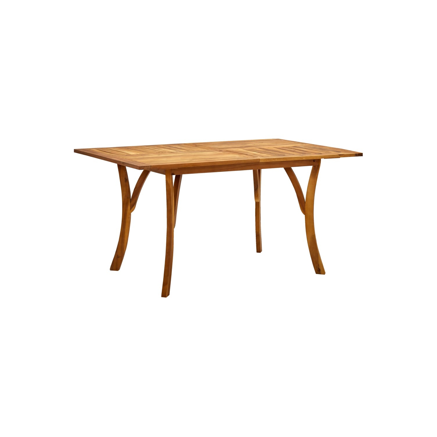 vidaXL Patio Table 59.1"x35.4"x29.5" Solid Acacia Wood