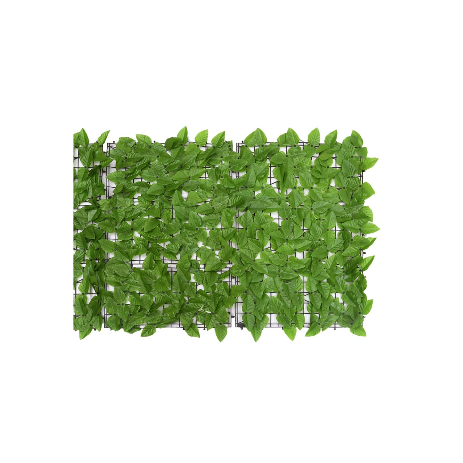 vidaXL Balcony Screen with Green Leaves 196.9"x29.5"