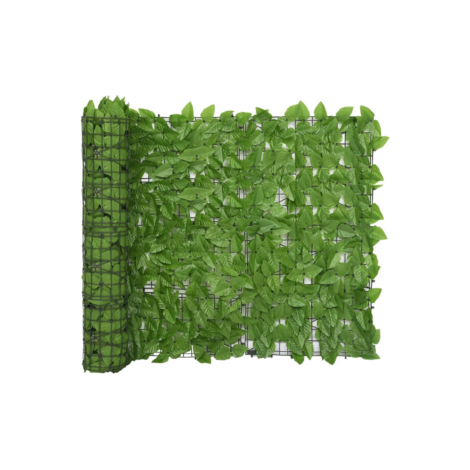 vidaXL Balcony Screen with Green Leaves 118.1"x39.4"