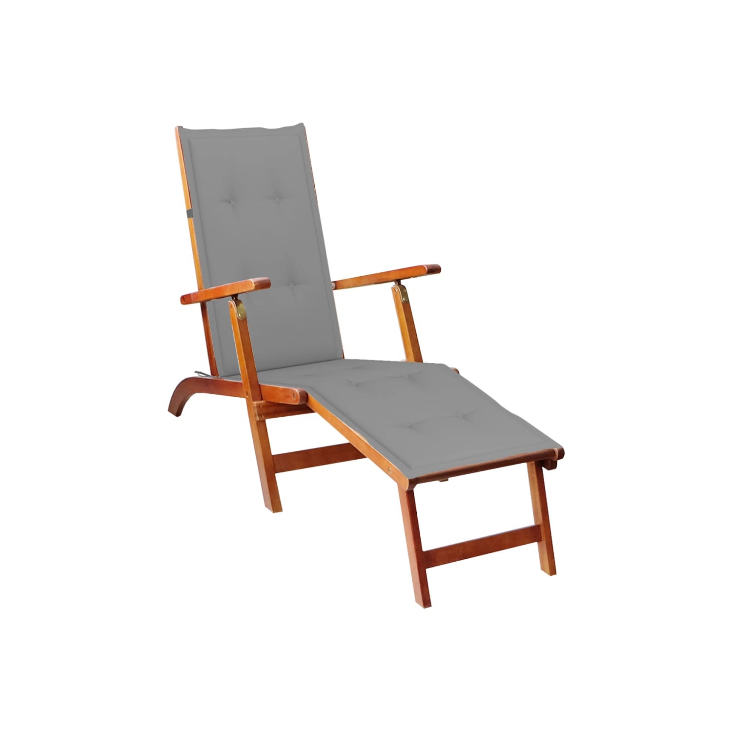 Coussin de chaise de terrasse VidaXL, gris x 19,7 x 1,2 po