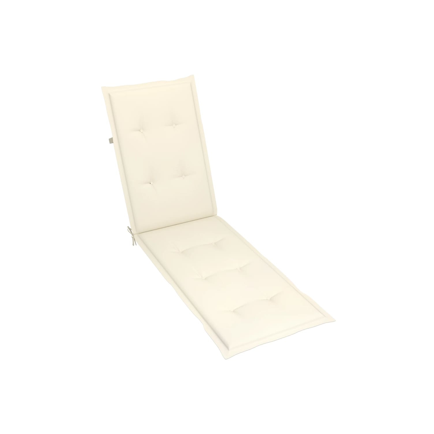 vidaXL Deck Chair Cushion Creamx19.7"x1.2"
