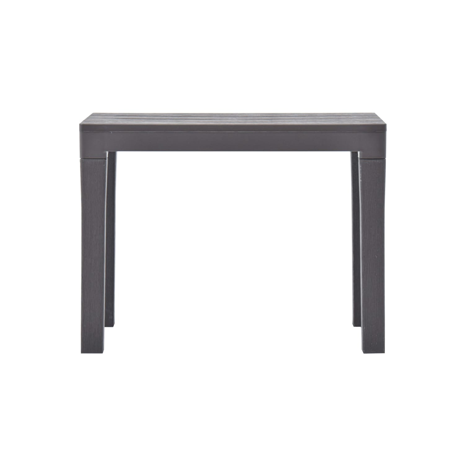 vidaXL Patio Benches 2 pcs Mocca Plastic