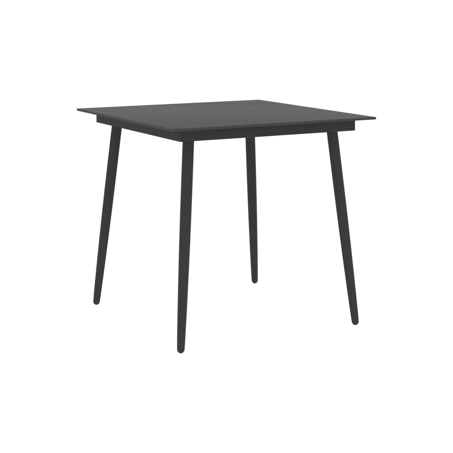 vidaXL 3 Piece Patio Dining Set Black and Brown