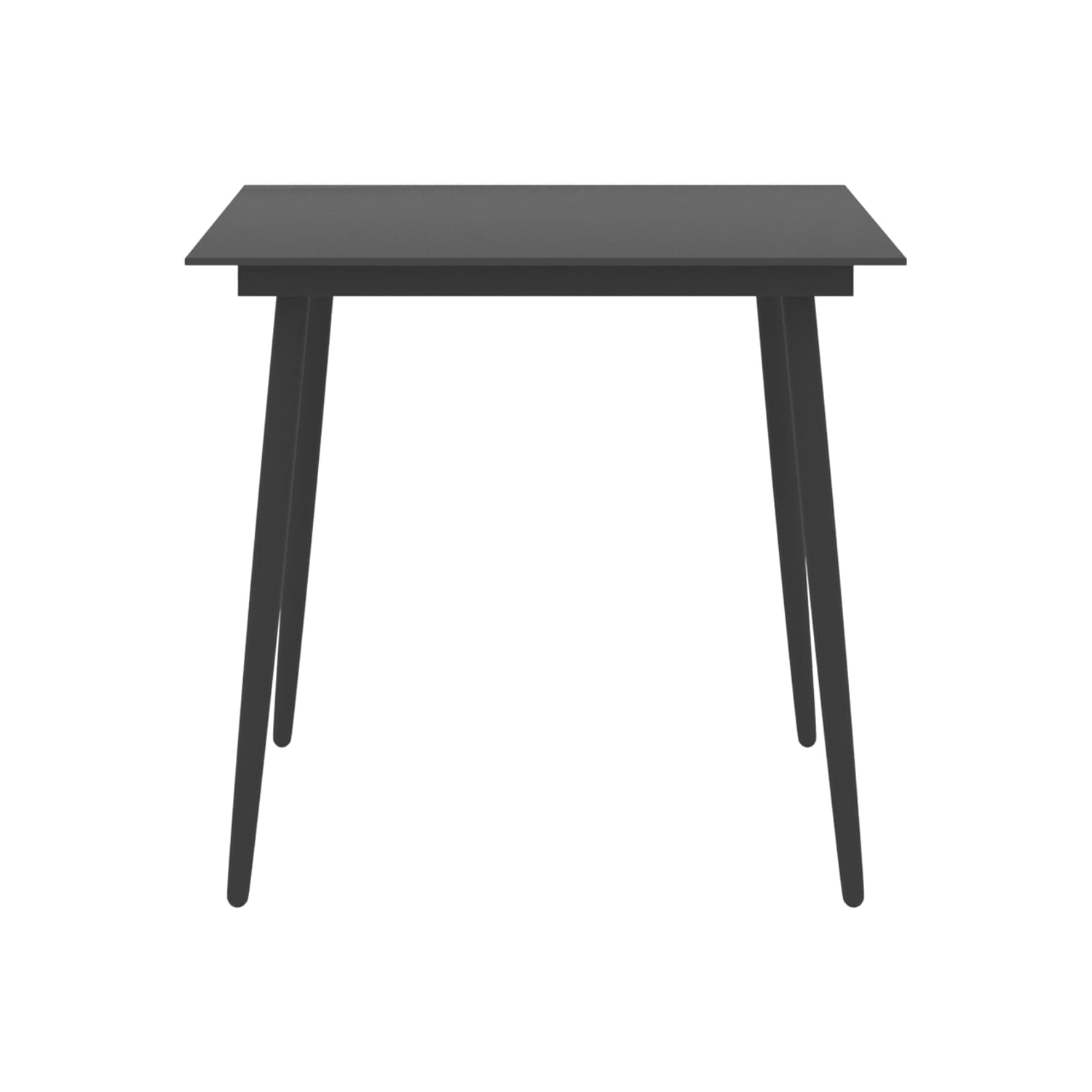 vidaXL 3 Piece Patio Dining Set Black and Brown